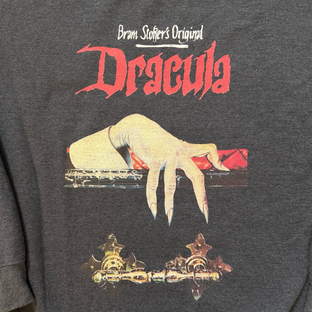 Gildan Bram Stoker Dracula Graphic Crewneck Sweatshirt Large - Picture 4 of 10